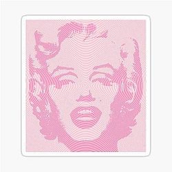 HypnoPop 60s Madness Iconic Marilyn Monroe Vintage Retro Pink Sticker