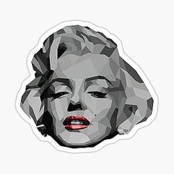 Marilyn Monroe Geometric Art Sticker
