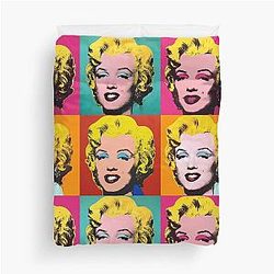 Marilyn Monroe Andy Warhol Pop Art Duvet Cover