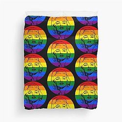 Marilyn Monroe LGBT Stencil Duvet Cover