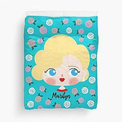 Marilyn Monroe Roses Duvet Cover