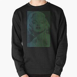 Marilyn Monroe Halftone Pop Culture Art Blue Green Pullover Sweatshirt