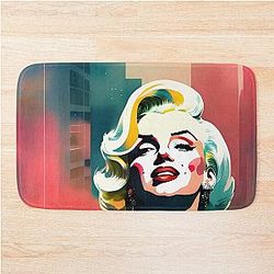 Marilyn Monroe Watercolor Bath Mat