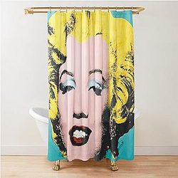 Marilyn Monroe Pop Art Shower Curtain becomes 
Marilyn Monroe Pop Art Shower Curtain no changes.