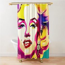 Marilyn Monroe Art Watercolor Shower Curtain