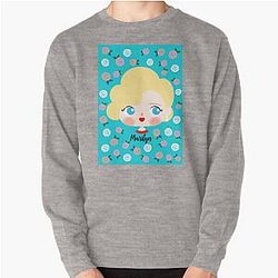Marilyn Monroe Roses D12 Pullover Sweatshirt