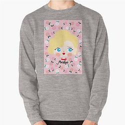 Marilyn Monroe Roses Pullover Sweatshirt