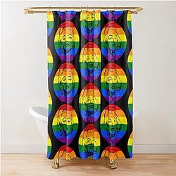Marilyn Monroe LGBT Stencil Shower Curtain