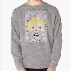 Marilyn Monroe Roses Pullover Sweatshirt
