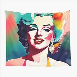 Marilyn Monroe Watercolor Tapestry