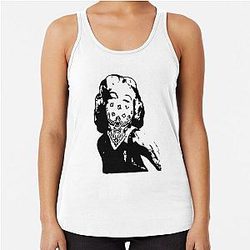 Marilyn Monroe Bandanna Gangsta Racerback Tank Top