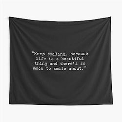 Marilyn Monroe Minimalist Quote Tapestry