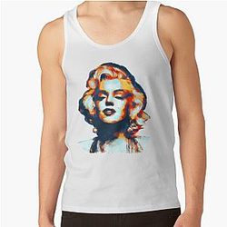 Marilyn Monroe Retro Painting Wall Art Home Decor T Shirt Reusable Facemask Design Tank Top