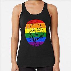 Marilyn Monroe LGBT Stencil Tank Top