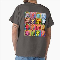 Marilyn Monroe Diptych based on Andy Warhol A grid of colorful portraits of Marilyn Monroe showcasing his pop art style Classic T-Shirt