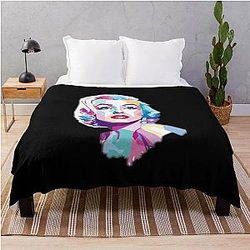 Marilyn Monroe Mosaic Art Throw Blanket