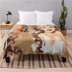 Marilyn Monroe Abstract Art Throw Blanket