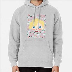 Marilyn Monroe Roses Pullover Hoodie