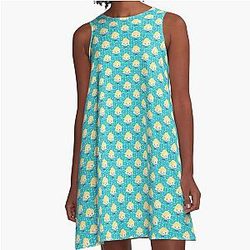 Marilyn Monroe Roses A-Line Dress