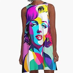 Marilyn Monroe Pop Art A-Line Dress