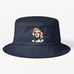 Marilyn Monroe Retro Painting Wall Art Home Decor T Shirt Reusable Facemask Design Bucket Hat