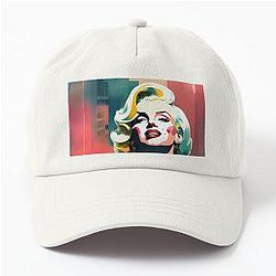 Marilyn Monroe Art: Watercolor Dad Hat