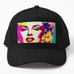 Marilyn Monroe Art: Watercolor Baseball Cap
