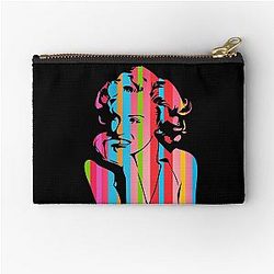 Marilyn Monroe Dark Pop Art by William Cuccio Zipper Pouch