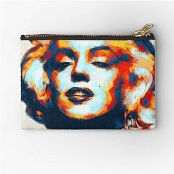 Marilyn Monroe Retro Painting Wall Art Home Decor Reusable Facemask Design Zipper Pouch