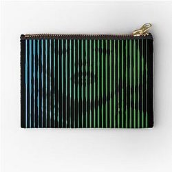Marilyn Monroe - Halftone Pop Art - Blue Zipper Pouch