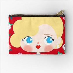 Marilyn Monroe Roses Zipper Pouch