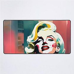 Marilyn Monroe Watercolor Desk Mat