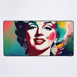 Marilyn Monroe Watercolor Desk Mat