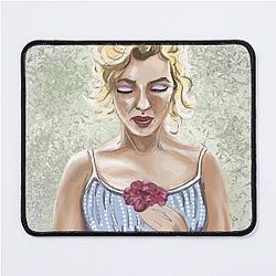 Marilyn Monroe Oil Canvas Mouse Pad
