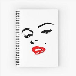 Marilyn Monroe was an American actress, model, and singer. Marilyn Monroe Death Spiral Notebook