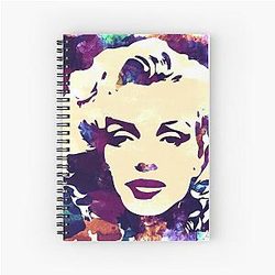 Marilyn Monroe Purple Spiral Notebook