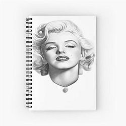 Marilyn Monroe T-Shirt Spiral Notebook
