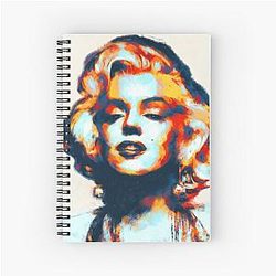 Marilyn Monroe Retro Painting Wall Art Home Decor T-Shirt Reusable Facemask Design Spiral Notebook