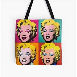 Marilyn Monroe - Andy Warhol Pop Art All Over Print Tote Bag
