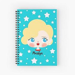 Marilyn Monroe Stars Spiral Notebook