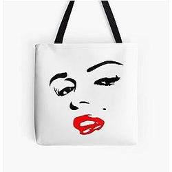 Marilyn Monroe was an American actress and singer. Marilyn Monroe Death All Over Print Tote Bag