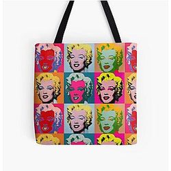 Marilyn Monroe Artwork Painting Pop Art Tote Bag