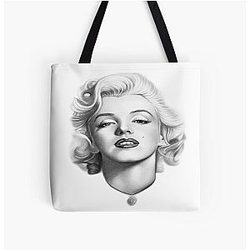 Marilyn Monroe t-shirt all over print tote bag