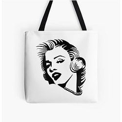 Face Marilyn Monroe Tote Bag
