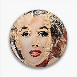 Marilyn Monroe Abstract Art Pin