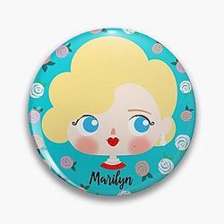 Marilyn Monroe Roses D12 Pin