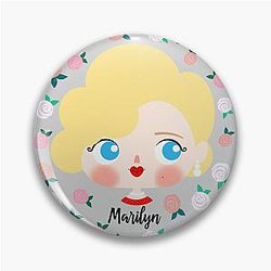 Marilyn Monroe Roses D11 Pin