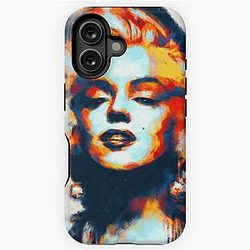 Marilyn Monroe Retro Painting Wall Art Home Decor T Shirt Reusable Facemask Design iPhone Case