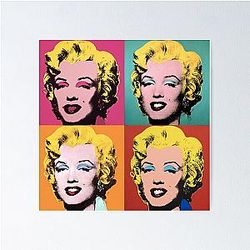 Pop Art Marilyn Monroe Portrait Poster