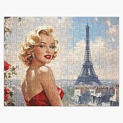 Marilyn Monroe in Paris Jigsaw Puzzle -> Marilyn Monroe in Paris Puzzle